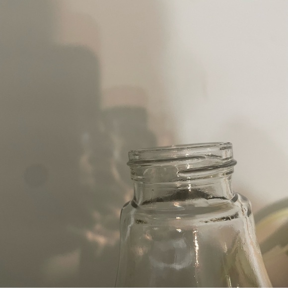 Vintage Log Cabin Glass Maple Syrup Dispenser Gold Eagle clear/gold/white - Picture 7 of 14